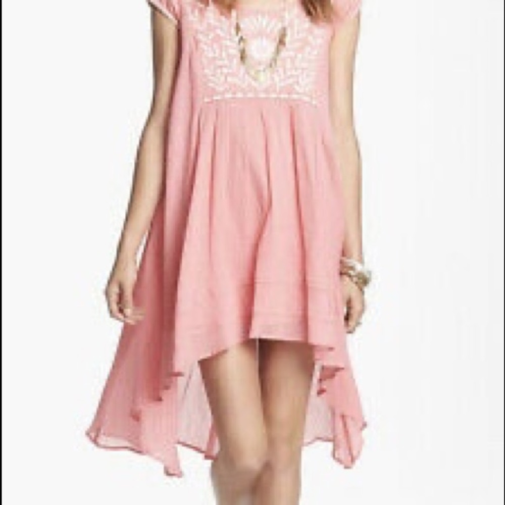 Free People marina India gauze high lo dress boho